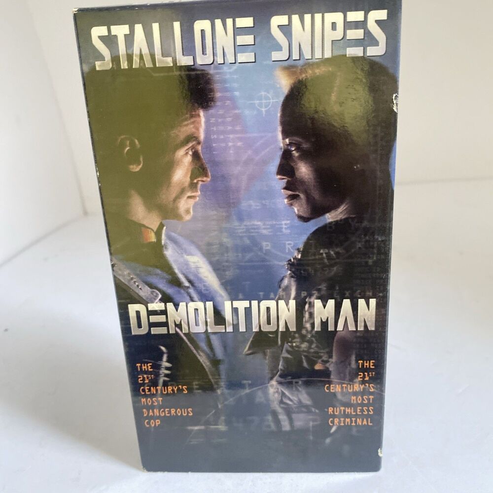 Demolition Man (VHS, 1994) Sylvester Stallone Wesley Snipes